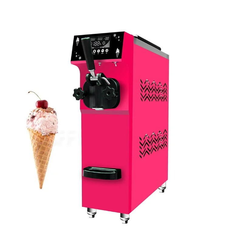 New Single Taste Super Silent Small Desktop Ice Cream Machine/Commercial Frozen Yogurt Machine