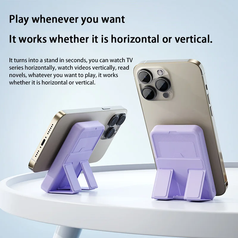 200000mah power bank 22.5w magnético sem fio com portas USB-C suporte embutido banco de potência de carregamento rápido para iphone samsung