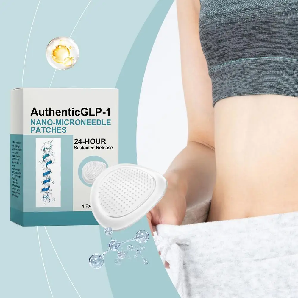 7Pcs Hexapeptide-8 Metabolic Patch Nano Microneedle Tech 24H Sustained-Release Slimming Sticker Allantoin Skin Repair Treatment