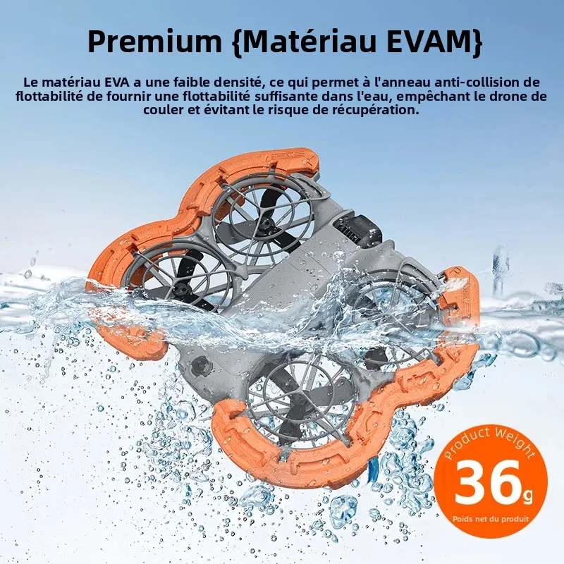 Image 5: Couvercle de protection d'hélice pour pièces de Drone DJI NEO 2, protecteur flottant EVA, anneau Anti-Collision, accessoires de Drone