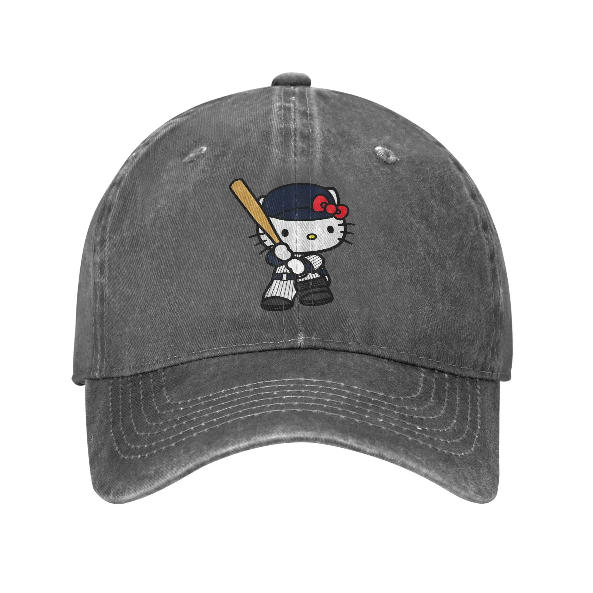 

Baseball Hello Kitty Cartoon Baseball Cap Outfit for Men Women Adjustable Trucker Hat