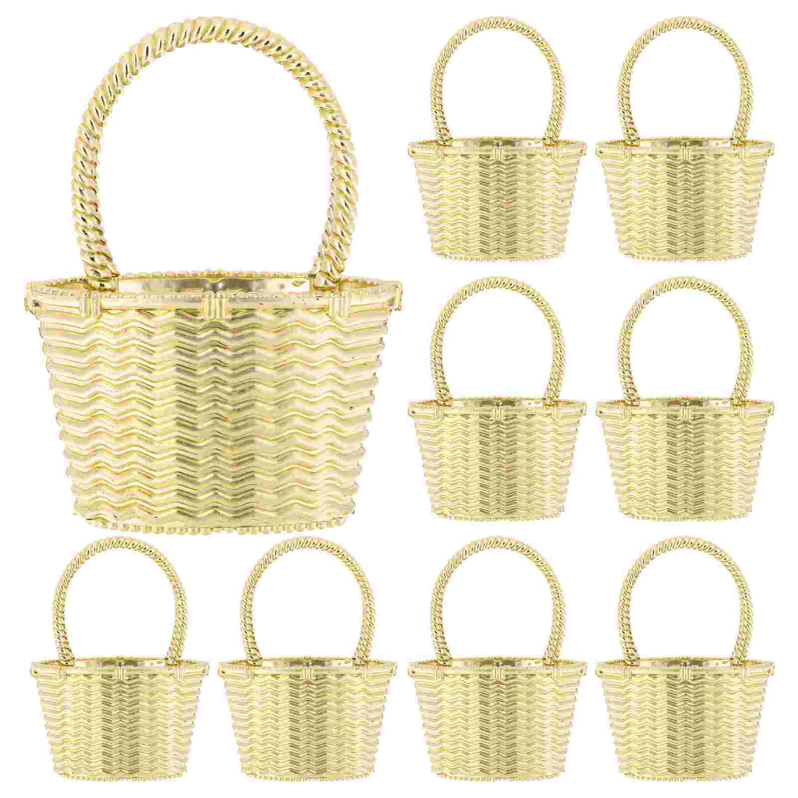 

12 Pcs Decorative Basket Baby Shower Favor Party Decoration Storage Baskets Candies Candy Gift Wedding