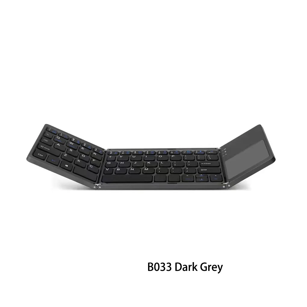 Wireless Keyboard Portable Foldable 140mAh Rechargeable USB Charging 64 Keys Bluetooth-compatible 3.0 Keypad Accessories