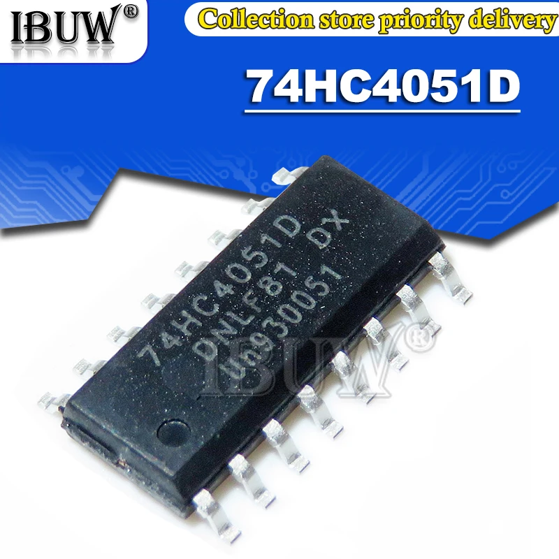 

10PCS SN74HC4051D SOP16 74HC4051D SOP-16 74HC4051 SOP