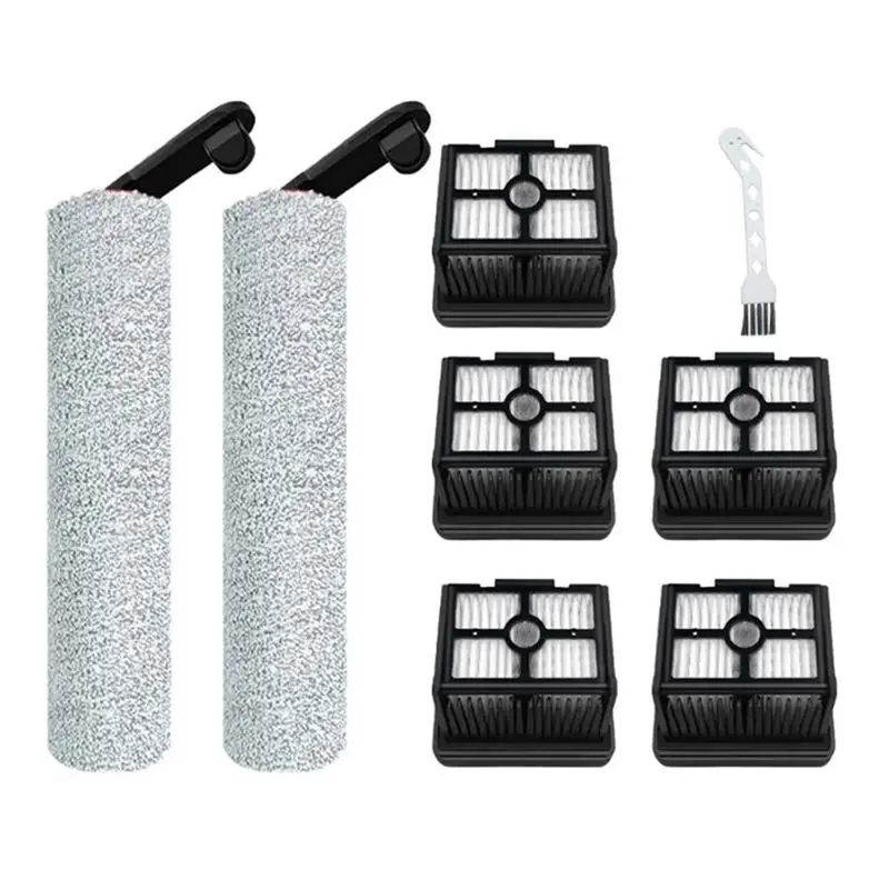 

8PCS Replacement Spare Parts For Xiaomi Dreame H12PRO/H12pro Plus /M13beta Wet Dry Floor Scrubber Machine Rolling Brush Filter