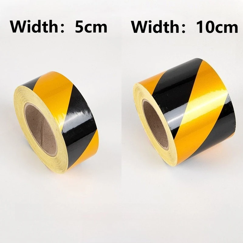 Car Reflective Tape Waterproof Tape Self-Adhesive Safety Warning Sticker for Truck Ground Reflective Safety Stickers Glow Tape