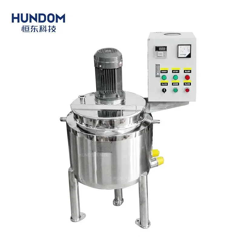 100l 500l 1000L Stainless Steel Mixing Tank With Agitator Homogenizer Sugar Milk Powder Water High Shear Mixing Tank