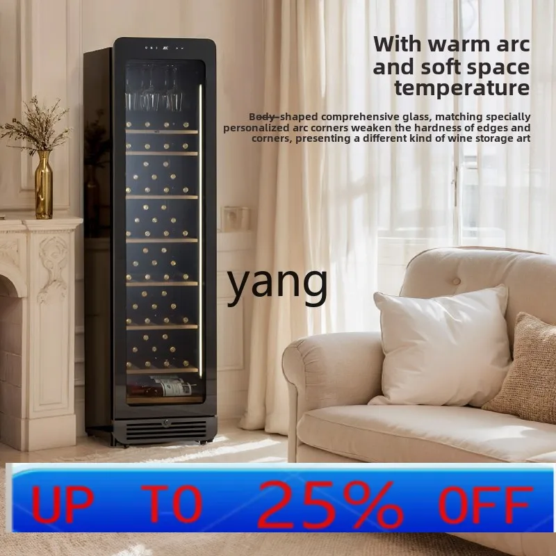 

Lhh vertical constant temperature and humidity display cabinet embedded living room office ultra-thin storage cabinet