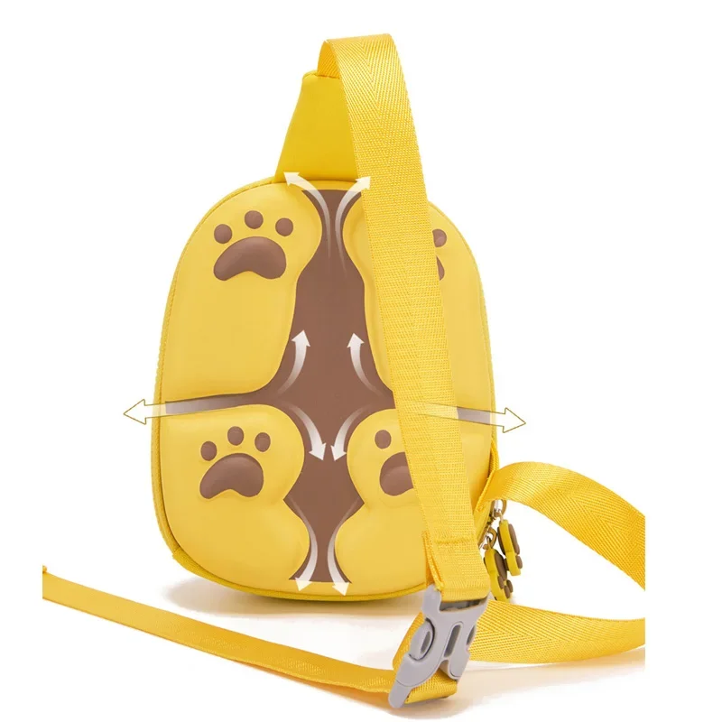 Bolso de hombro pequeño con diseño de tigre en 3D para niños y niñas, bolsa lateral con diseño de oso rosa, bonito Panda, riñonera de viaje para bebé, Mini Satchel