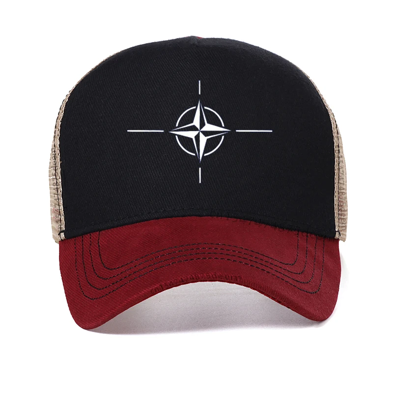 

North Atlantic Treaty NATO men hat Leisure outdoors Men Women Adjustable Dad hat outdoors Mesh Breathable hats