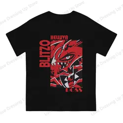 HelluvaBoss Blitzo Pure Cotton Summer Short Sleeved T-shirt Men Women Trendy Couple Tops
