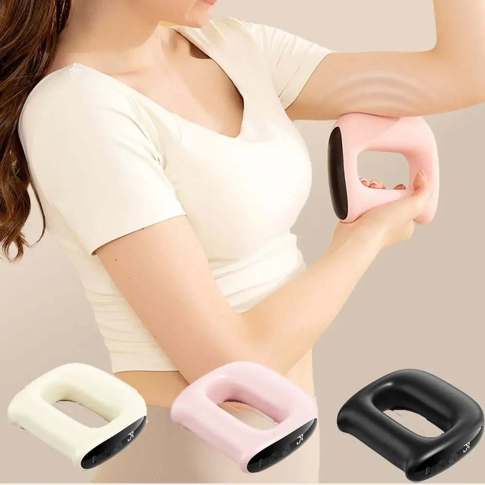 Deep Tissue Vibration Fascia Ring Adjustable Speed 5 Modes Handheld Body Massager Heating Slimming Muscle Massage Device