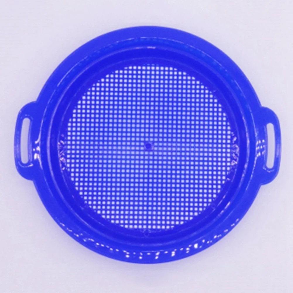 ABWE-4PCS إيقاف منخل الرمل للشاطئ الرملي، مجموعة من 4 قطع أحمر أزرق أصفر أخضر للأطفال الصغار