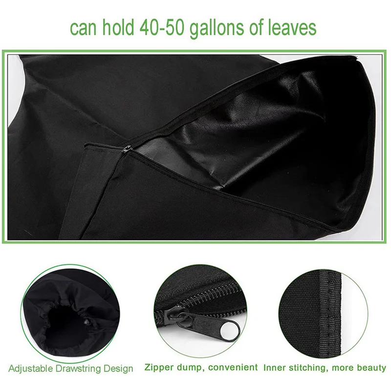 

A70P 2X Leaf Blower Bag Zippered Bottom Dump Leaf Blower Vacuum Bag Collect Leaf For Garden Lawn Fits Blowers Vacuums