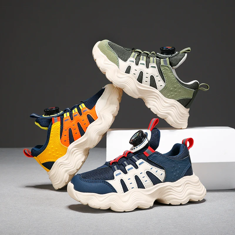 

Kids Sneakers Breathable Mesh Sports Shoes for Children Boys Lightweight Running Shoes 2025 New Casual Sneakers Boys Trainers