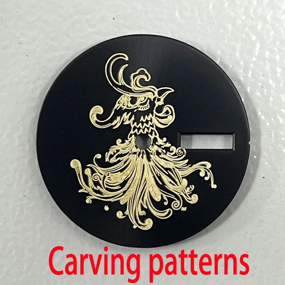 28.5mm Watch Dial NH35 Dial NH36 Dial Blank Dial Watch Accessories Suitable For NH35/NH36 Movement Customized DIY Logo