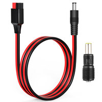 1.5m/5Ft Solar Panel Connector to DC5521 DC7909 Cable for Jackery Explorer Bluetti AC180 VTOMAN Jump etc. Portable Power Station