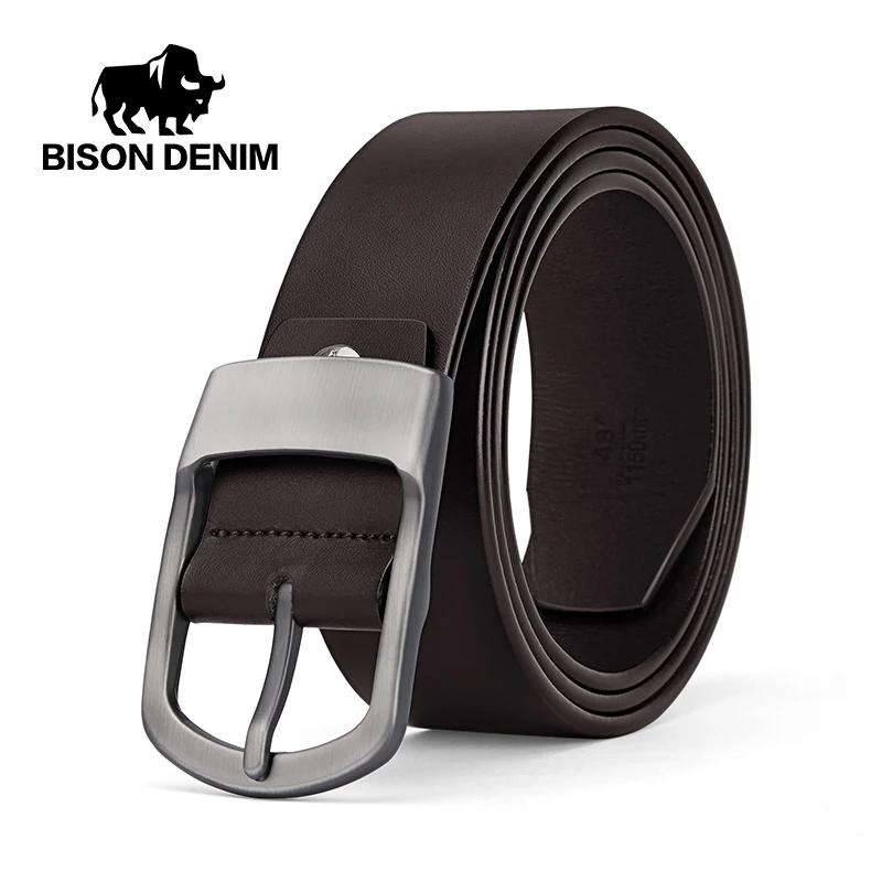 Luxury Brand Belt Male Fashion Leather Belt Men Male Genuine Leather Strap Pin Buckle Men's Belt Simple Casual Business Style