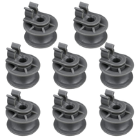 A74M 8Pcs 4581DD3002A Dishwasher Upper Rack Wheels,Dishrack Roller and Axle Assembly Replacement Part for LG