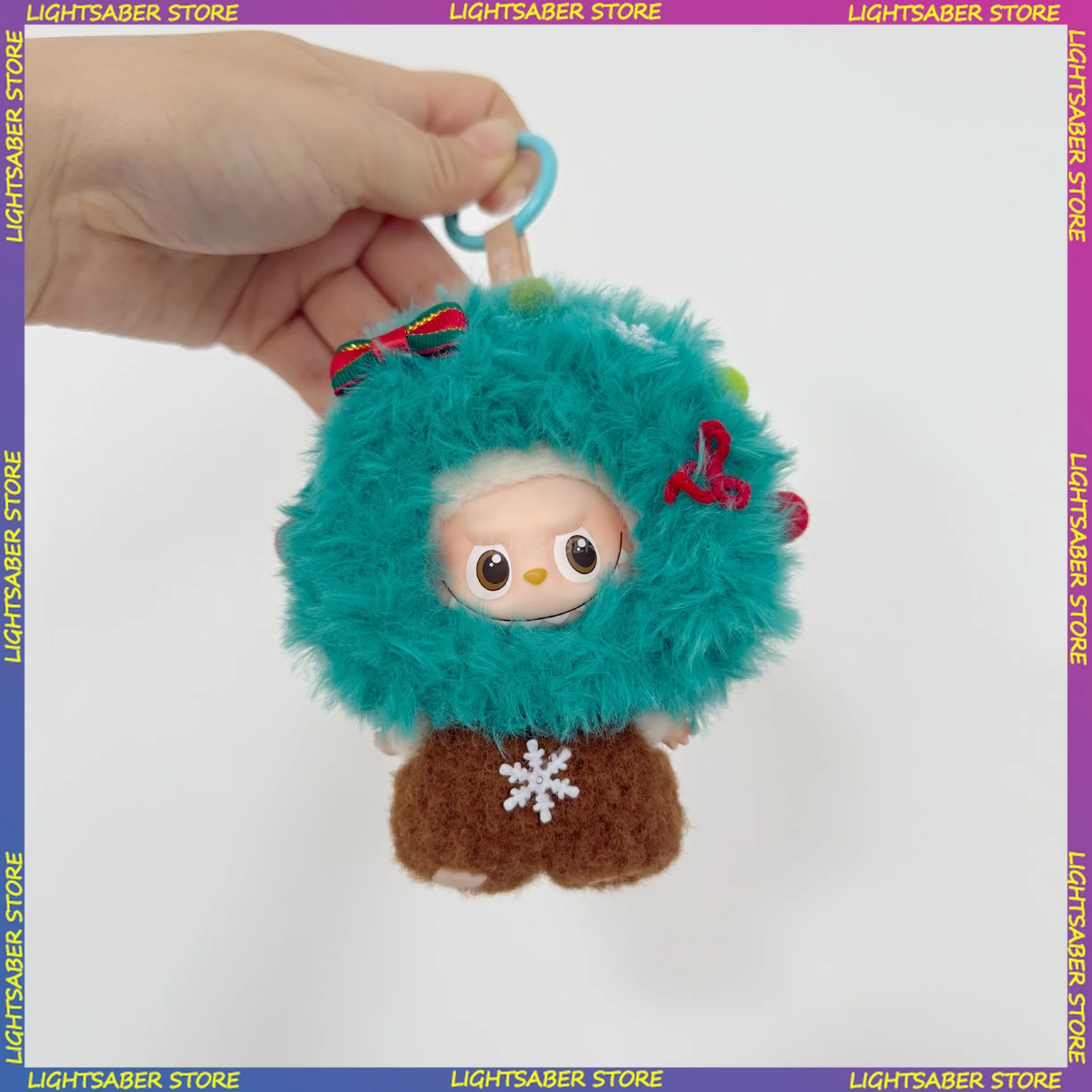 

Для Лабуу 4. Одежда Kawaii Рождественские елки Головные уборы Снег Цельный комплект Мини-плюшевая кукла Одежда Модные аксессуары для кукол