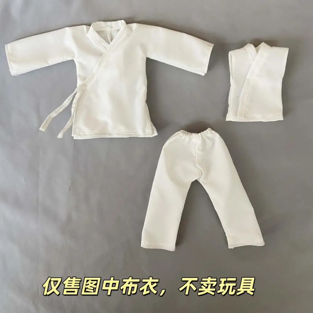 O Outcast Shf Anime Feito à Mão Zhanglingyu 4 Pçs/set Dao Fu Tops Calças Cinto Roupas Construídas em Fio de Ferro É Adequado para Brinquedo 1/12
