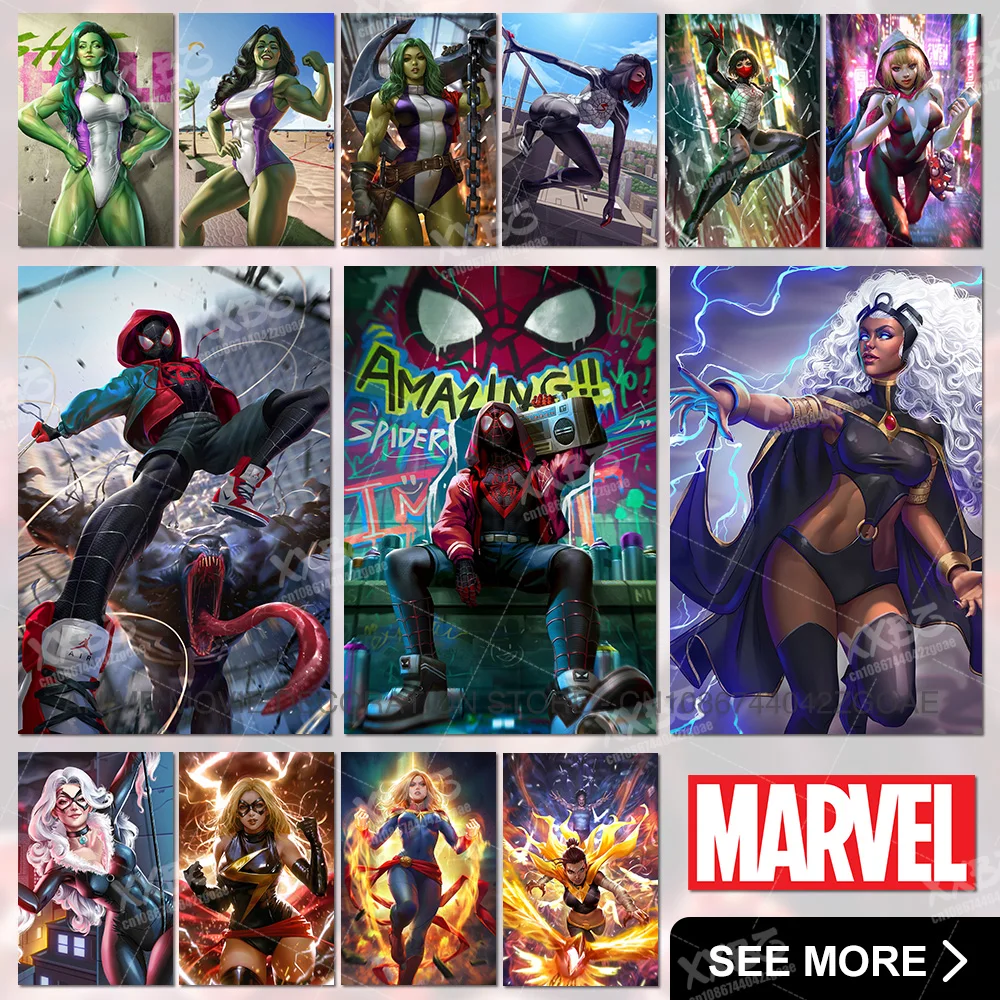 

Marvel Decorative Paintings Spider Man Home Decor Storm No Framework Prints Art Canvas Thor Wall Poster Venom Pictures For Room