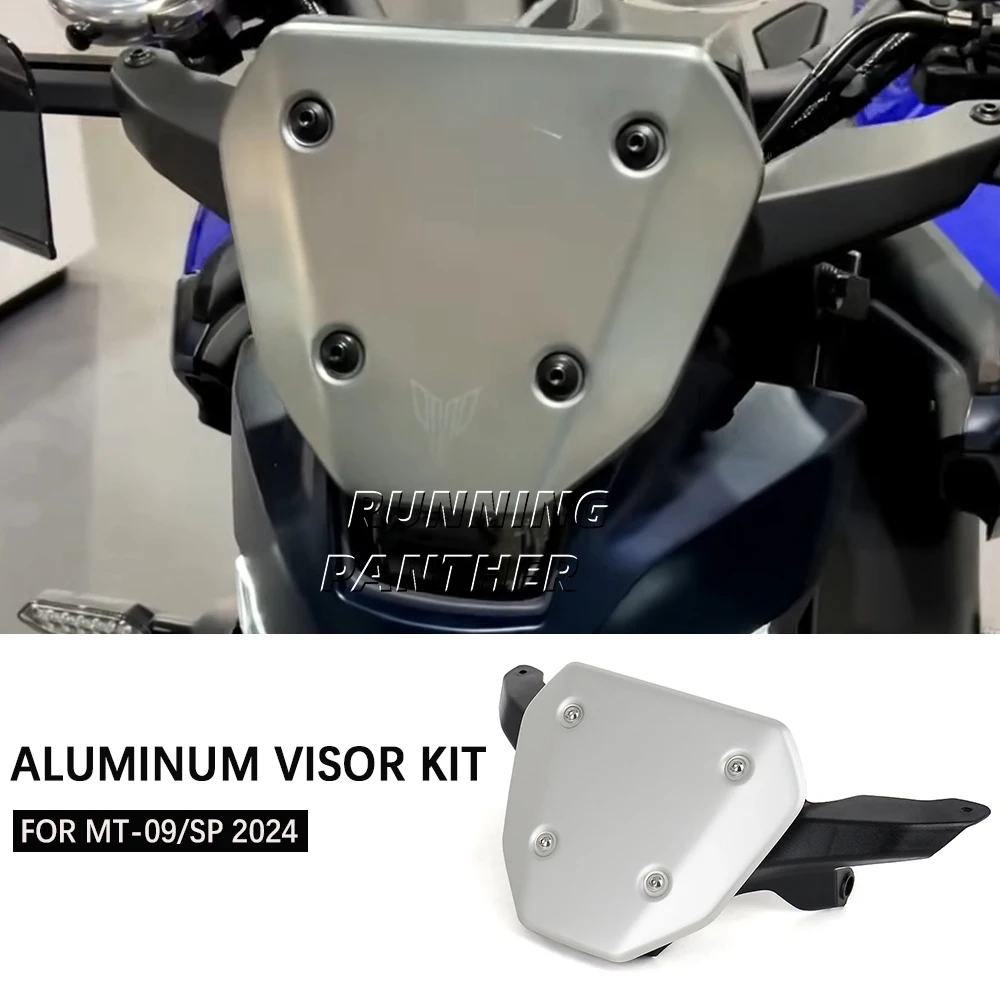 

Motorcycle Accessories Windshield Visor Wind Shield Deflector Protector Windscreen Kit For Yamaha MT-09 MT 09 MT09 SP 2024