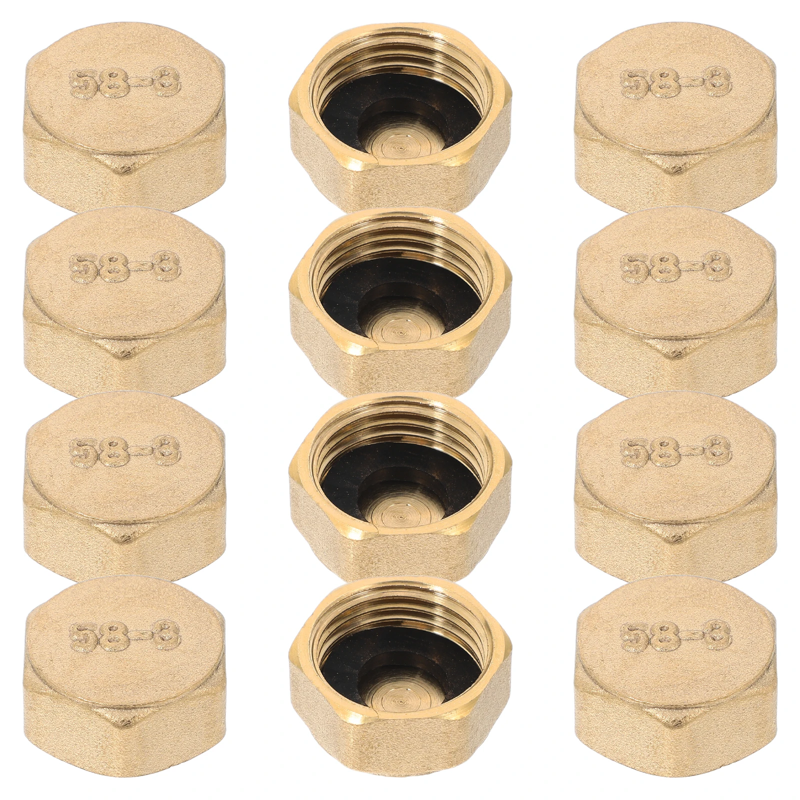 

12 pcs Caps Socket Plugs Fitting Garden Thread Caps Rubber Gaskets Water Oil Gas G1/2 Leakproof Plumbing Connector