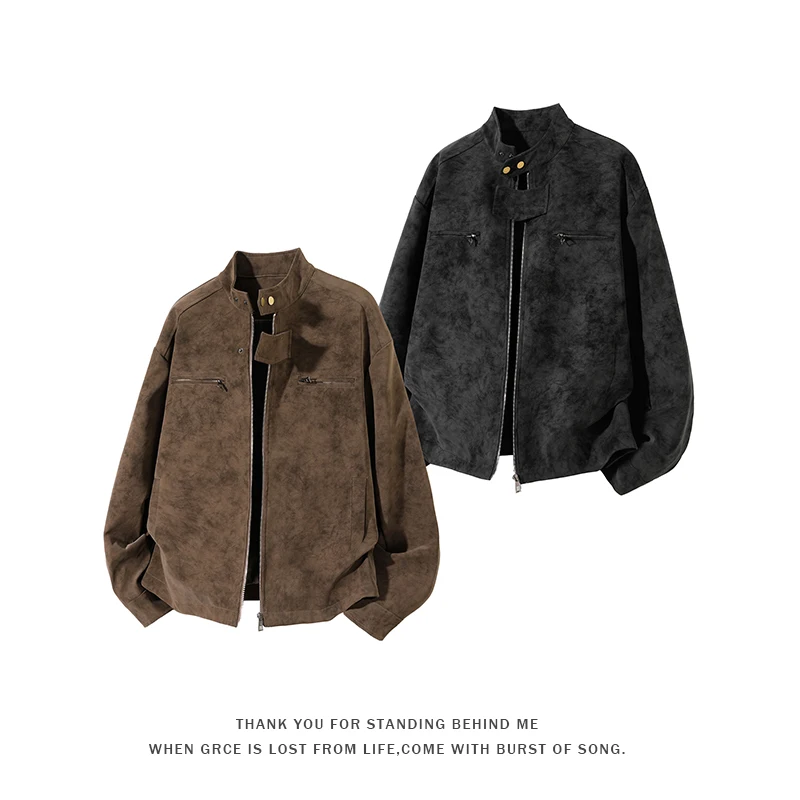 

2025 Autumn New stylish, cool, versatile and trendy business casual fabric: 100% polyester fiber jacket
