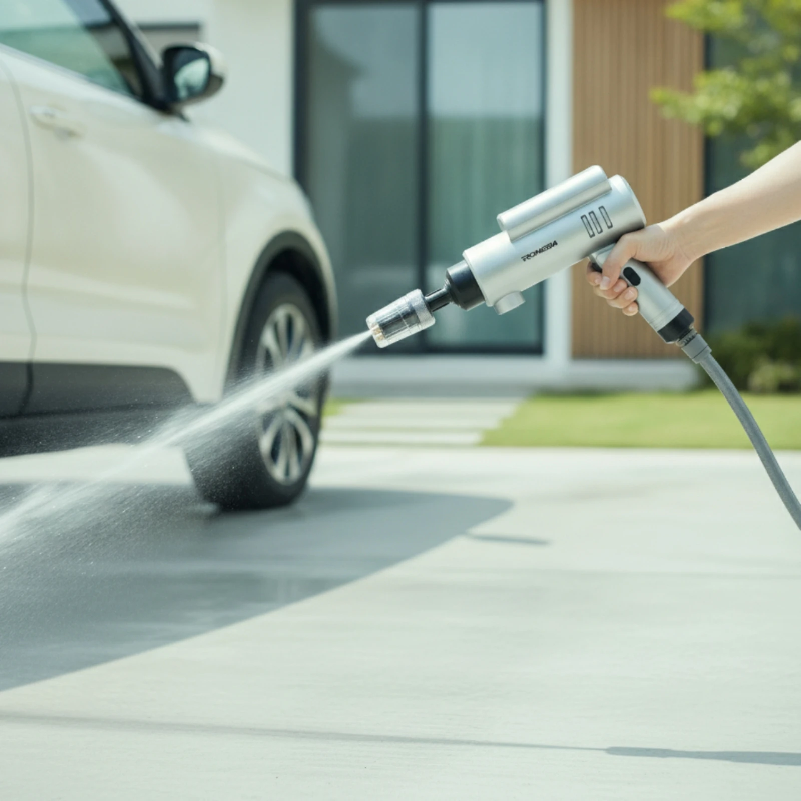 Portable Power Washer Self-Priming Cordless Car Wash with Foam Bottle Portable Pressure Washer with Storage Case Compact