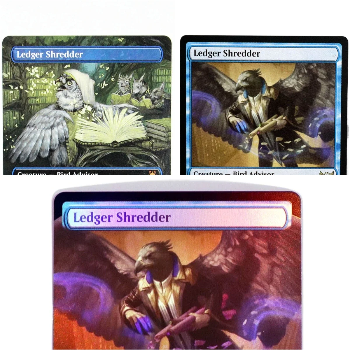 

(Ledger Shredder) Foil/Holo TCG Magical Proxy Cards Game Black Top Quality Proxy Gathering Board Playing Game Trading Cards