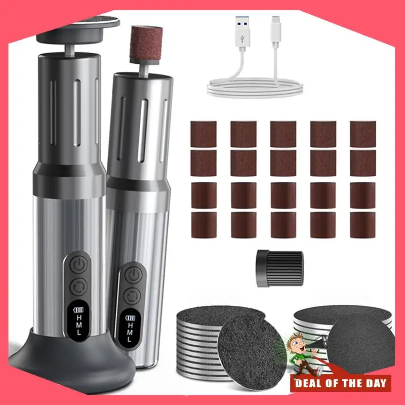 24-Hour Delivery Cordless Electric Foot Callus Remover 6 Speeds Charring Dock Foot Filer Kit For Women Men