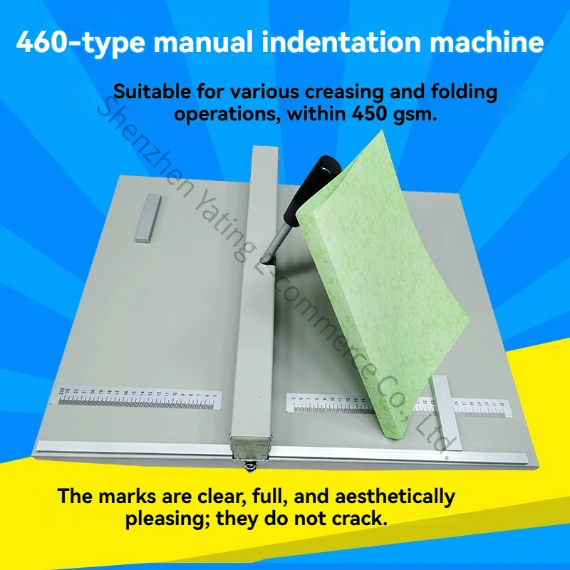 A3 Indentation Machine H460 Manual Indentation Machine, Creasing Machine Photo Book Album Greeting Card Cover Folding Machine