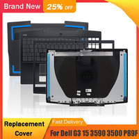New For Dell Inspiron G3 15 3590 3500 P89F Laptop LCD Back Top Cover Front Bezel Hinges Palmrest Upper Bottom Case Black 03HKF