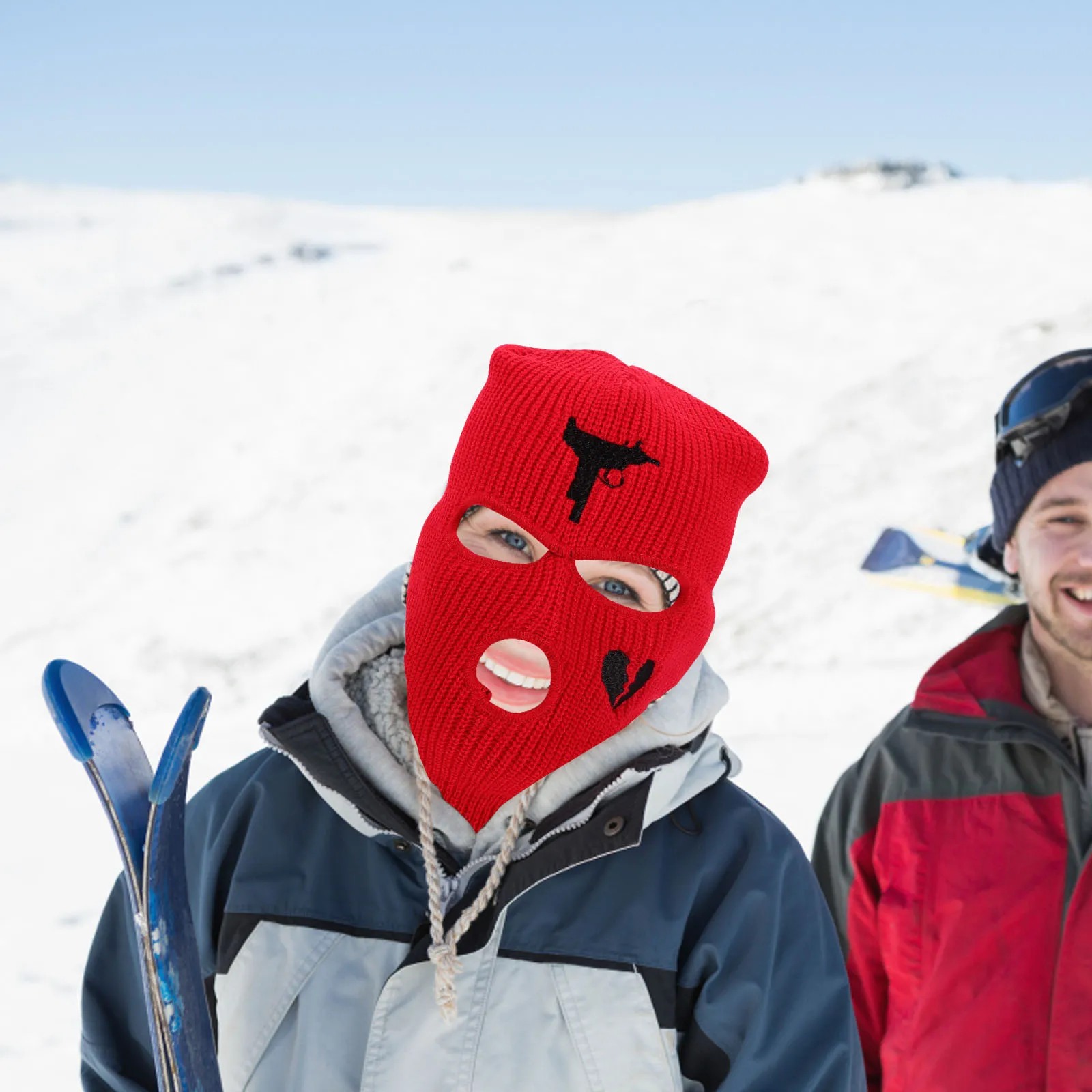 

Skiing Warm Balaclava Full Cap Cold proof Hoods Headgear Mountain Motorcycle Winter Protector Foldable Soft
