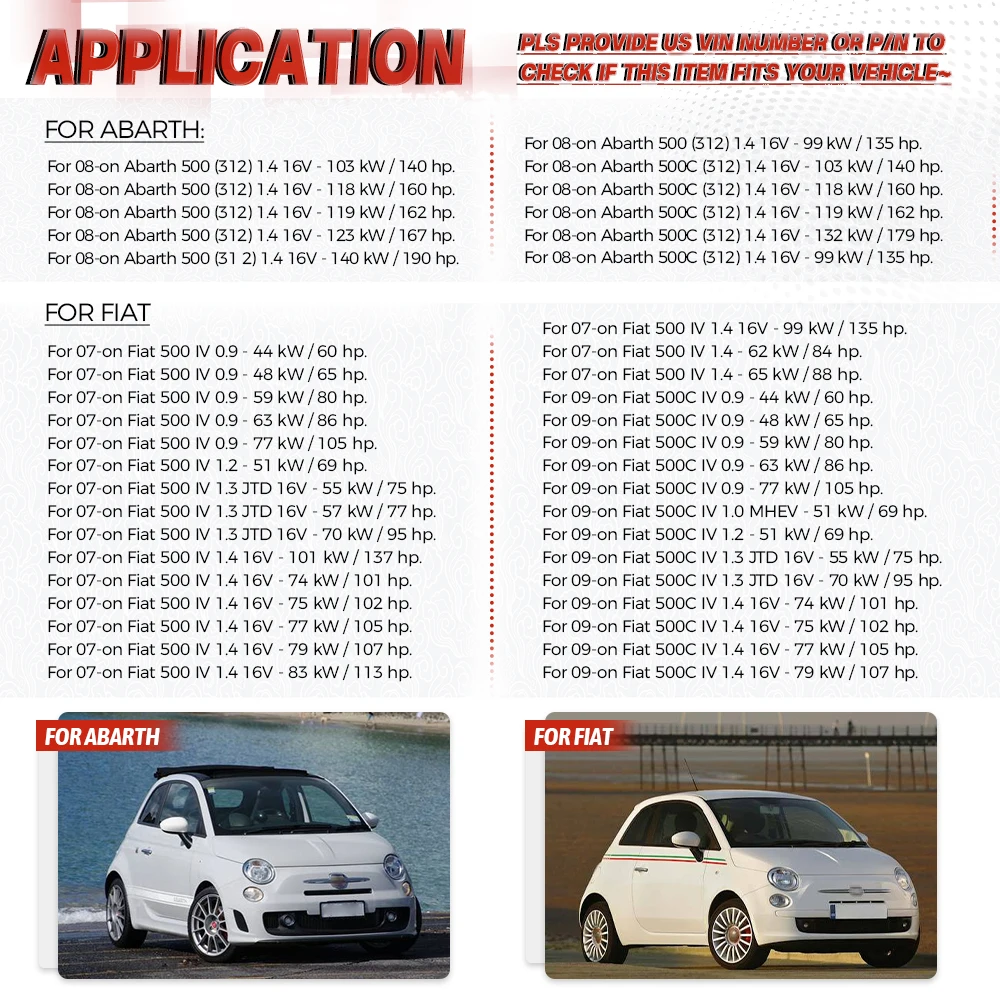 Do Fiat 500 500C Do Abarth 500 500C Zestaw naprawczy zawiasów klamki zewnętrznej po stronie kierowcy i pasażera5196455551939041