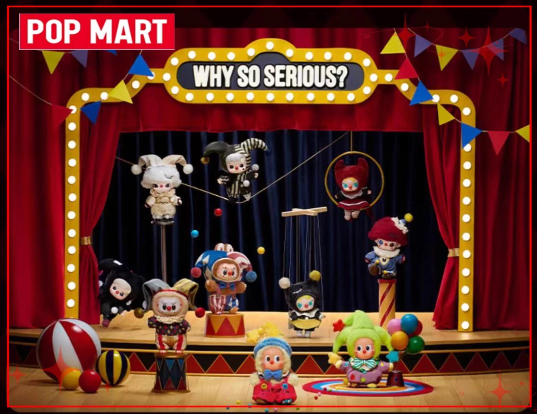

Аутентичный виниловый плюшевый брелок серии POP MART WHY SO SERIOUS, подарки в слепой коробке.