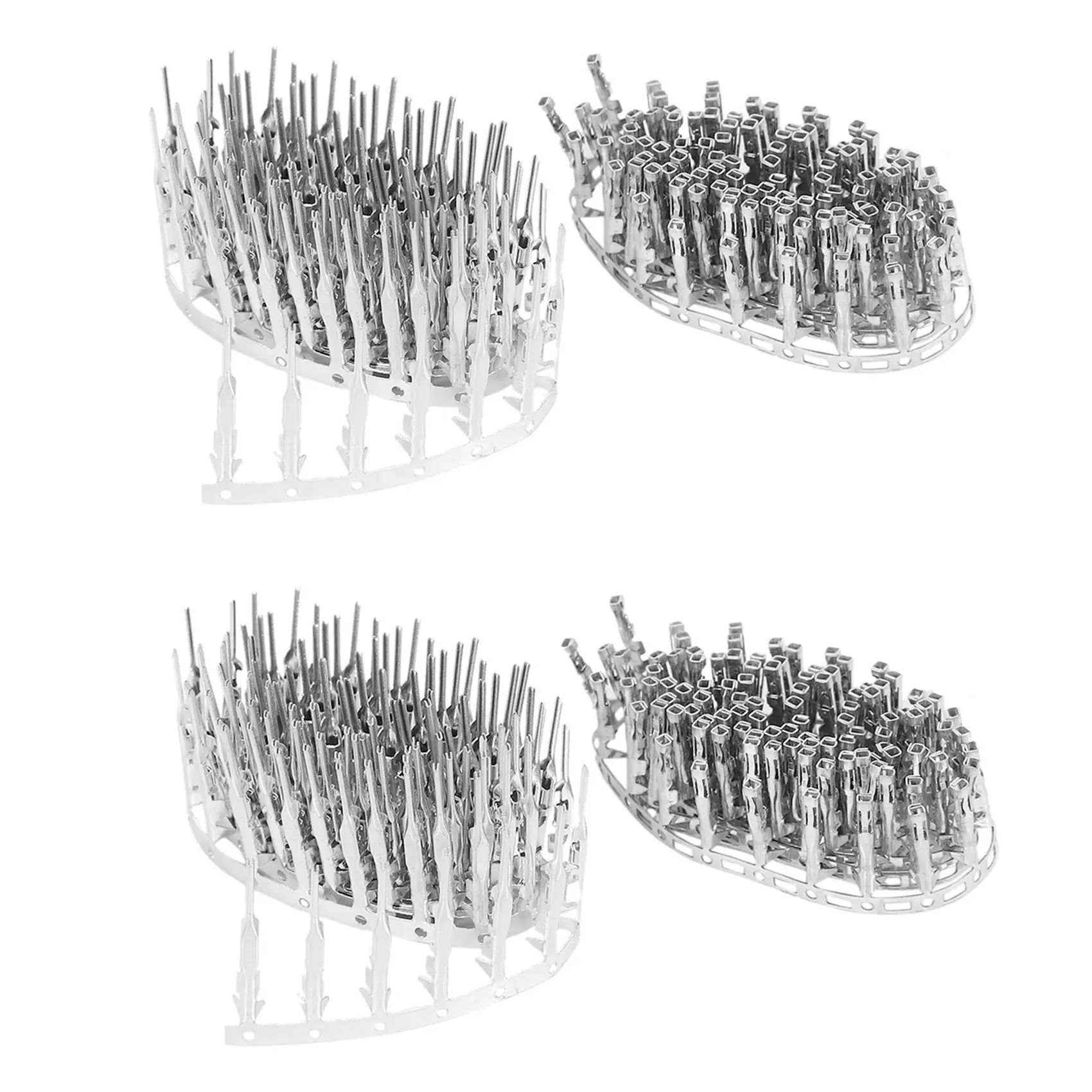 A98E-400PCS 2.54Mm Pitch Male&Female Pin Connector Jumper Wire Cable Male&Female Pin Crimp Terminal Connector