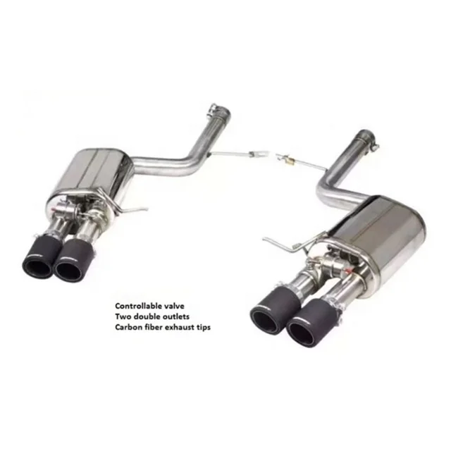 Refitting exhaust pipe system with electric valve control for BMW F06 640i