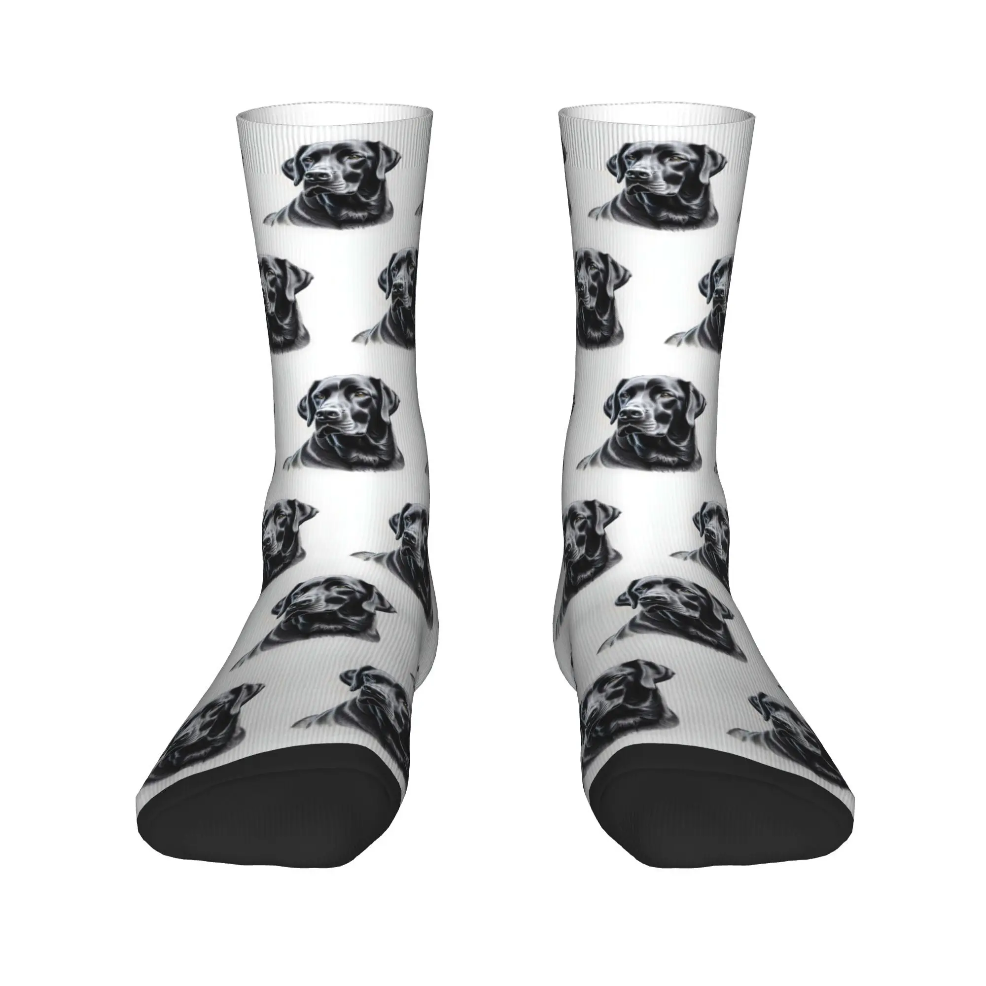 جميع المواسم الأسود لابرادور retriever الجوارب Harajuku جوارب عالية الجودة طاقم الجوارب للرجال النساء هدية عيد ميلاد