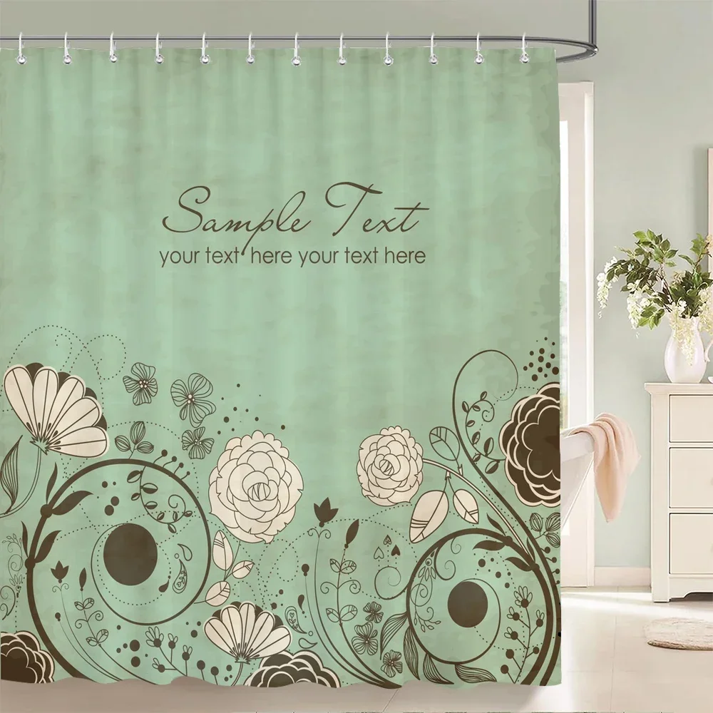

1 упаковка, современное искусство, цветочный стиль, полиэстеровая занавеска для душа, перегородка, занавеска для ванной комнаты с крючками, домашняя декоративная занавеска