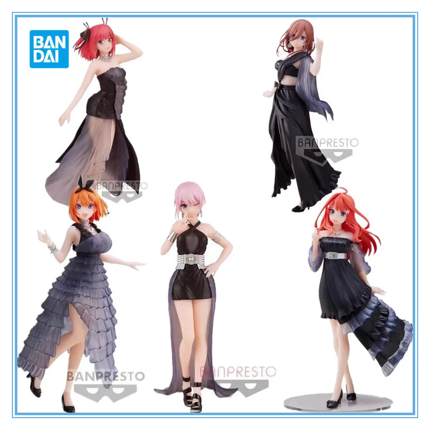 

Bandai Original Banpresto Аниме The Quintessential Quintuplets Kyunties Nakano Ichika Nino Вечернее платье Фигурка Модель игрушки