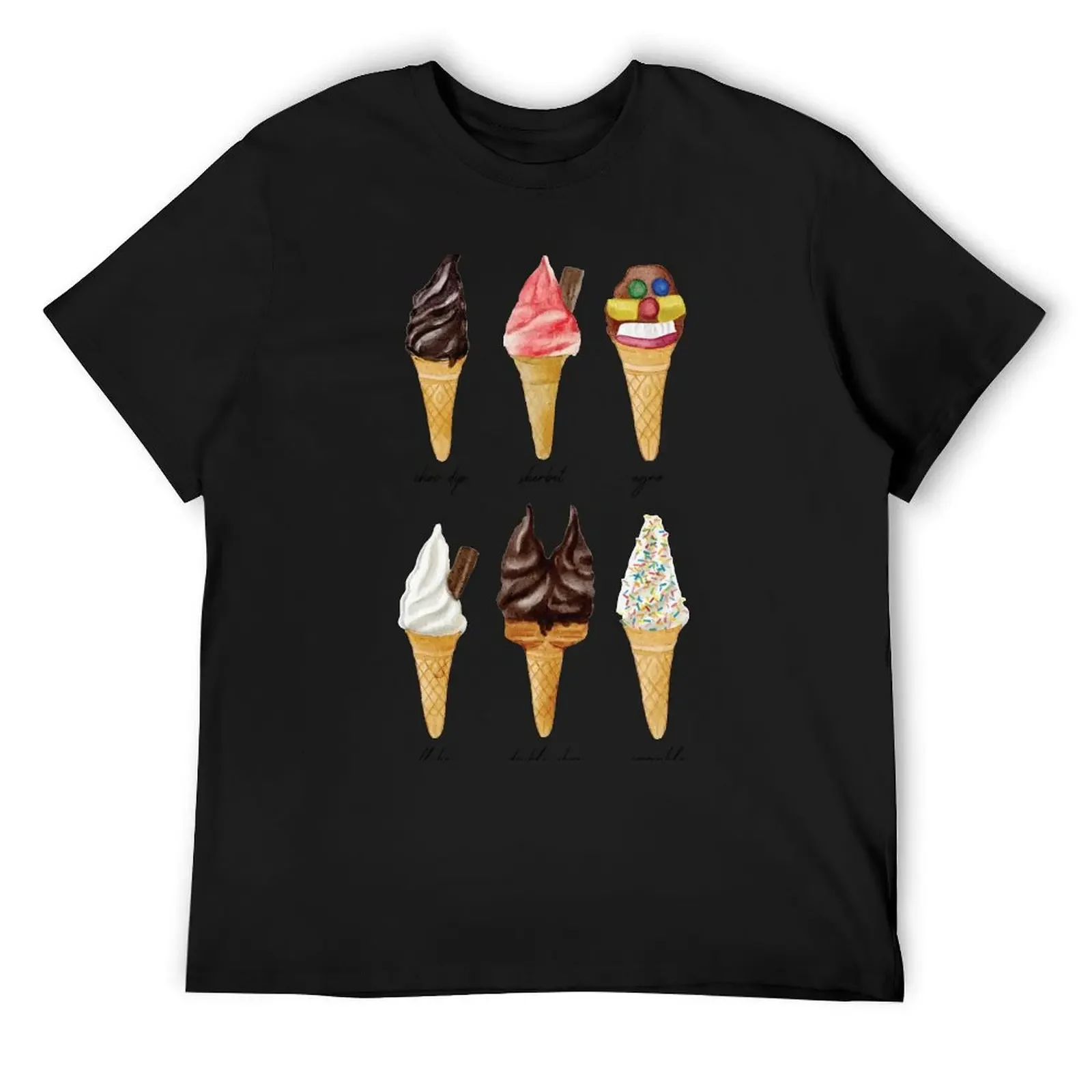 

Aussie ice creams T-Shirt sublime rapper graphic tees mens designer clothes