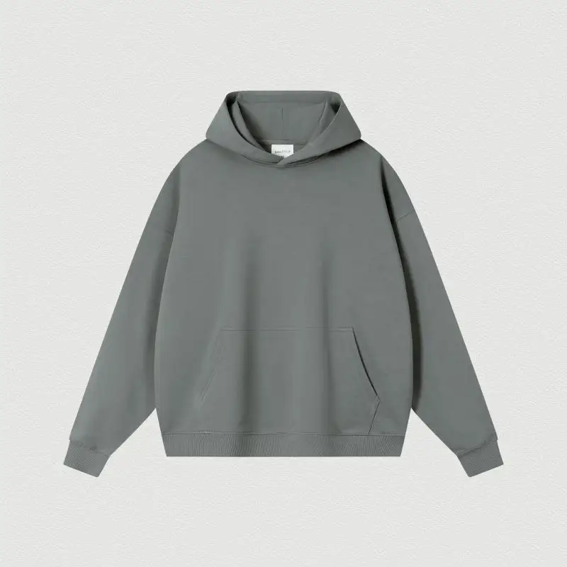 NONE Custom Logo 400GSM Oversized French Terry Hoodie 6