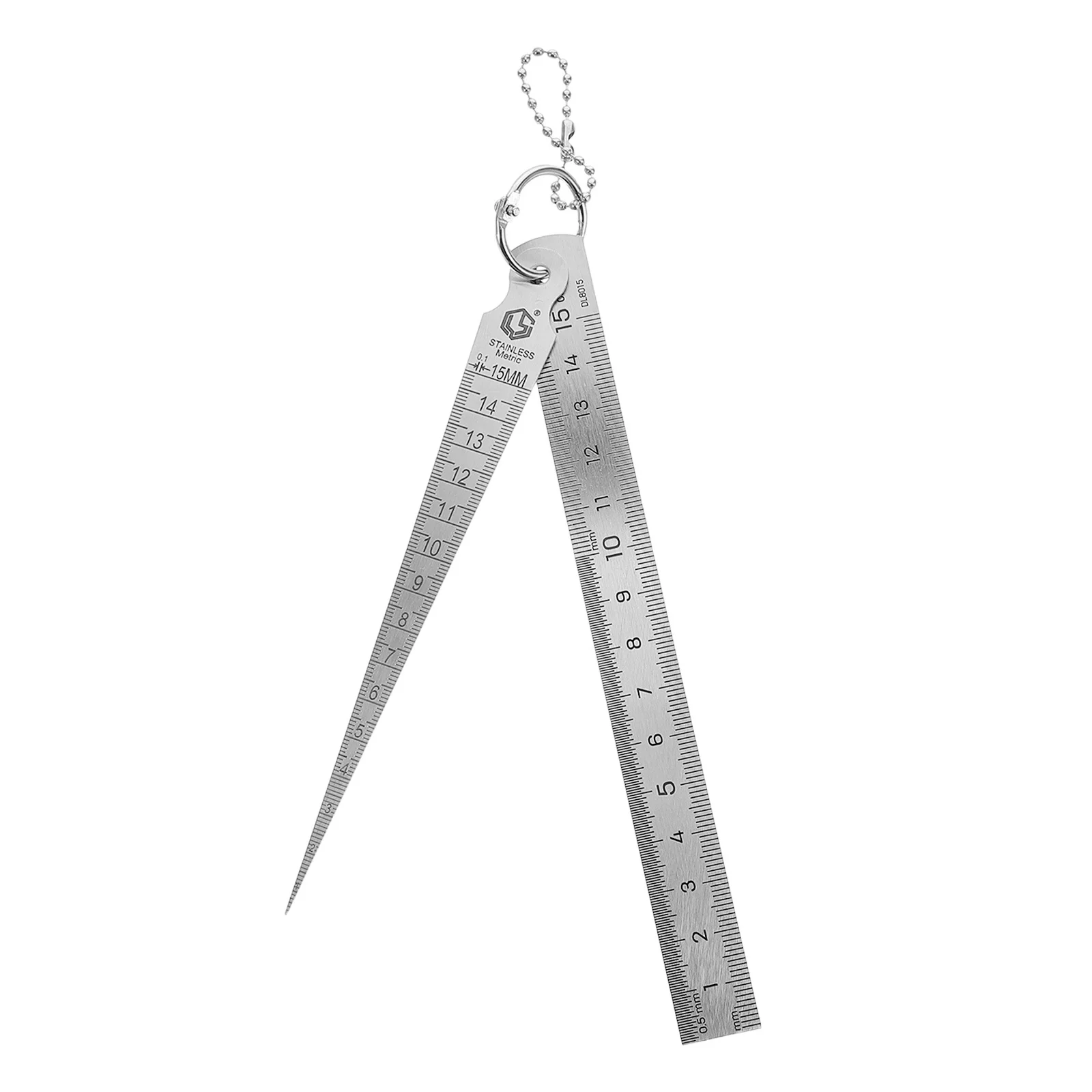 

Stainless Steel Car Gap Gauge Multi Functional Feeler Gauge Triangular Conical for Automotive Bolt Size and Wire Thickness