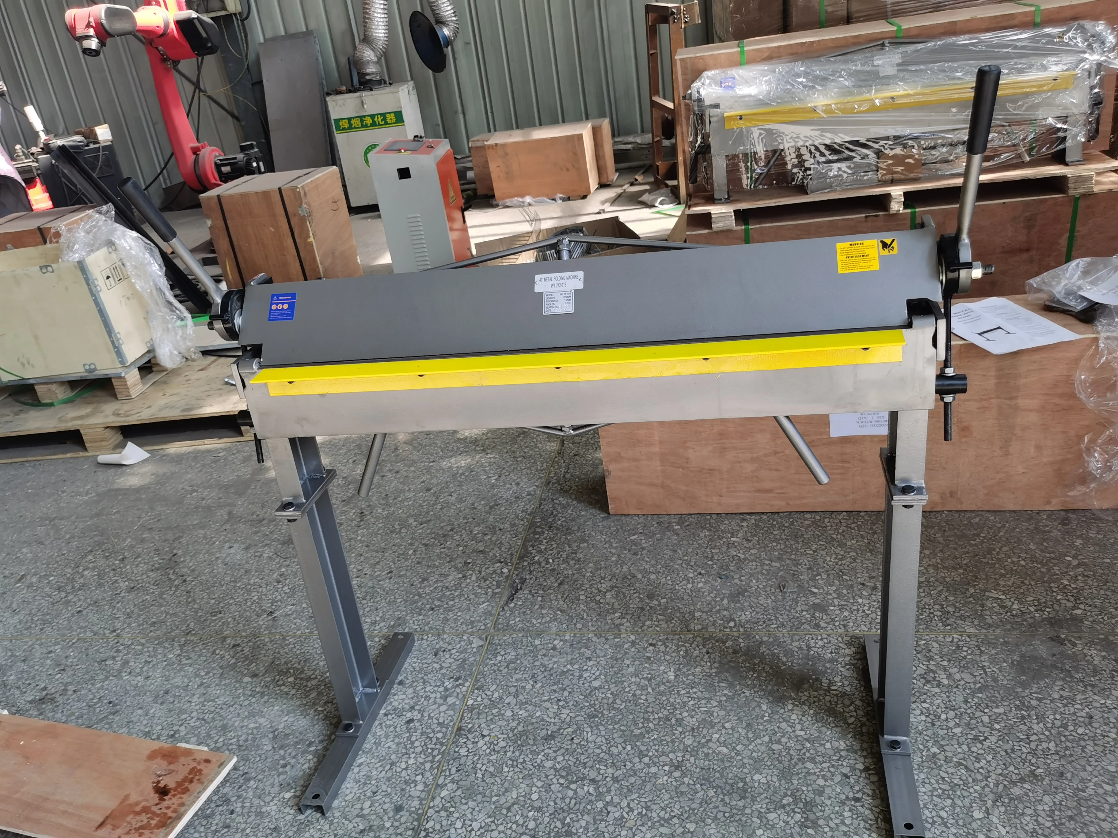 Huaju Industrial W1x1220 48 Inch Hand Bending Machine Sheet Metal Manual Operated Bender