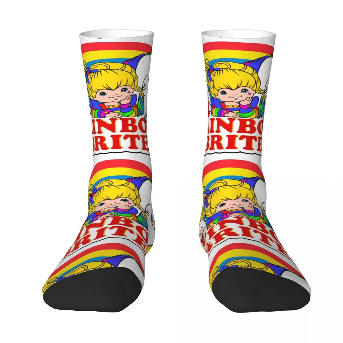 Rainbow Brite Socks Cartoon Animated Television Gothic Stockings Men High Quality Outdoor Socks Autumn Graphic Non-Slip Socks