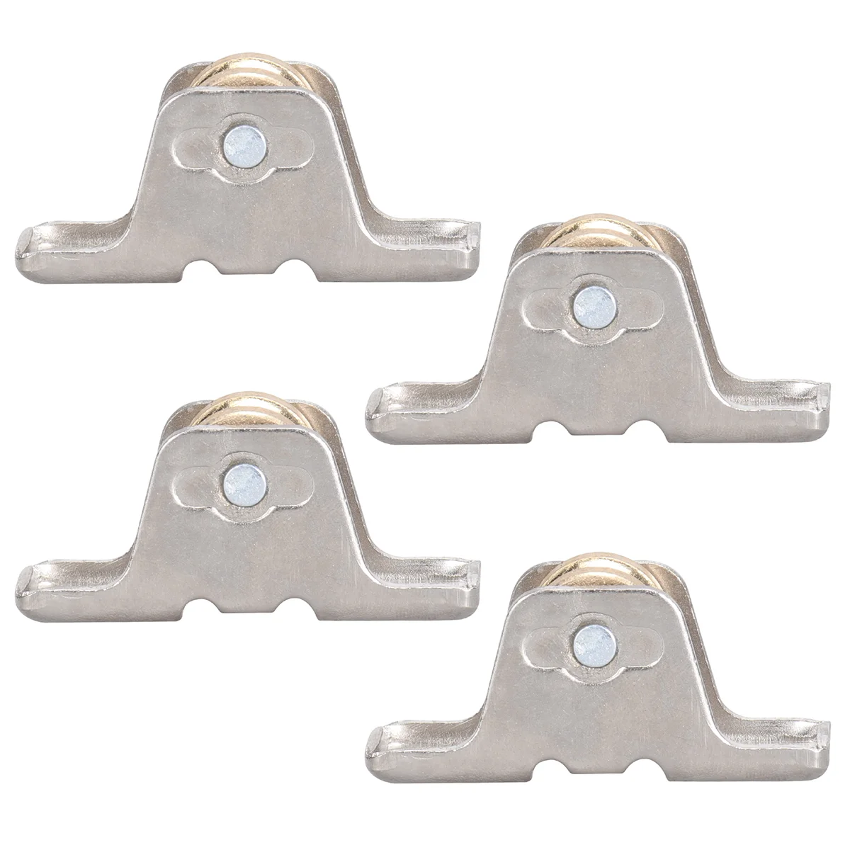 4 Pcs Rod Slides for Curtain Wheel Rollers Window Coverings Fall to The Ground Scroll Rail Track Pulley