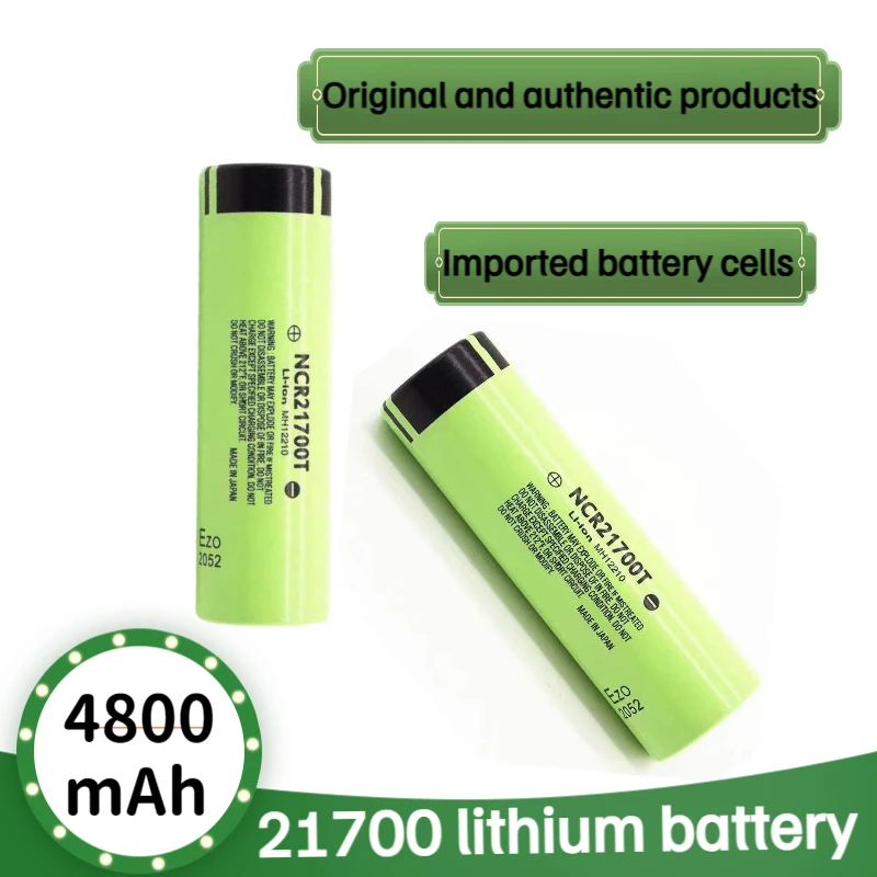 Original Panasonic 3.7V 4800mAh 21700 battery 9.5a power 2C rate discharge ternary lithium battery DIY electric bicycle