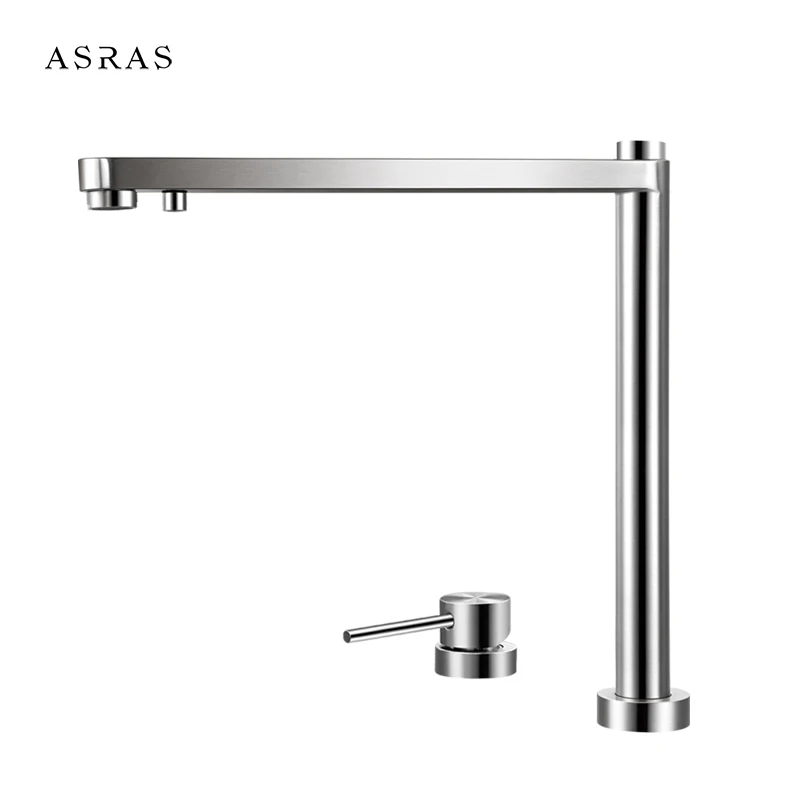 Asras-3060 SUS304 kitchen faucet telescopic tap hot and cold mixer drinking water outlet single handled